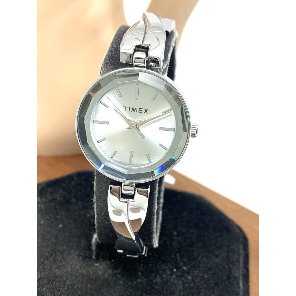 Timex Womens Watch Tw2t49400 Quartz Silver Dial Stainless Steel 26mm